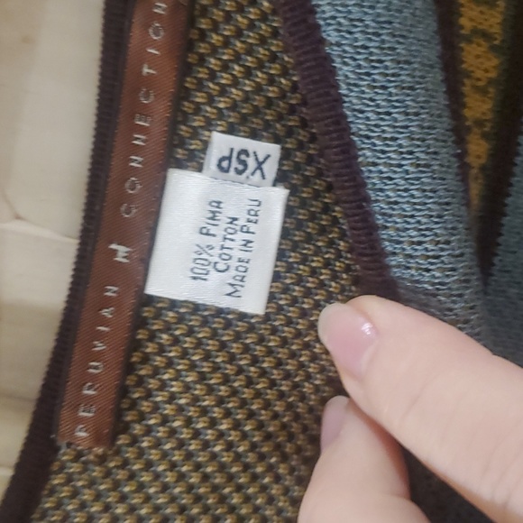 NWOT Peruvian Connection Pima Cotton long sleeve Maxi Dress xsp - Picture 4 of 10